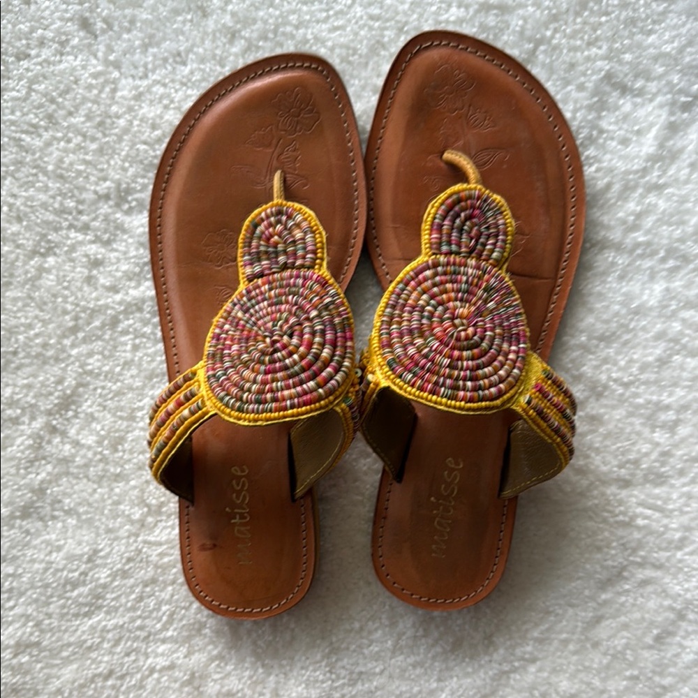 Like new Matisse Sandals with Intricate Beadwork